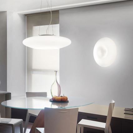 Ideal Lux - Lustre pendente em cabo GLORY 5xE27/60W/230V Ø 60 cm branco