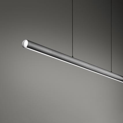 Ideal Lux - Lustre LED dimerizável suspenso por cabo DORICA LED/35W/230V IRC 90 140 cm cinza