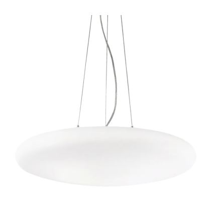 Ideal Lux - Lustre suspenso com cabo SMARTIES 5xE27/42W/230V Ø 60 cm branco