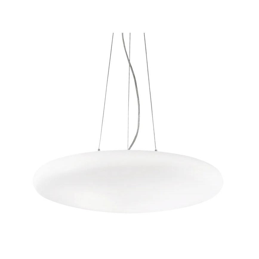 Ideal Lux - Lustre suspenso com cabo SMARTIES 5xE27/42W/230V Ø 60 cm branco