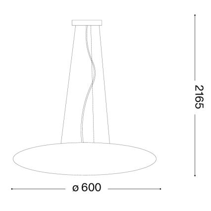 Ideal Lux - Lustre suspenso com cabo SMARTIES 5xE27/42W/230V Ø 60 cm branco