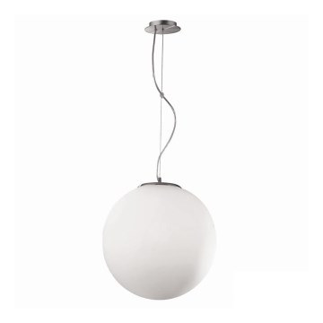 Ideal Lux - Lustre suspenso em cabo MAPA 1xE27/42W/230V Ø 20 cm branco