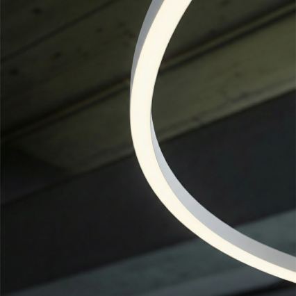 Ideal Lux - Lustre LED dimerizável suspenso por cabo ORACLE SLIM LED/77W/230V 3000K CRI 90 Ø 150 cm branco