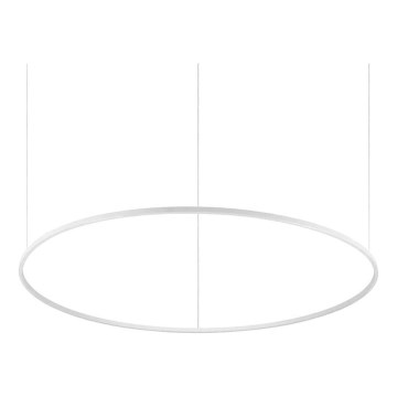 Ideal Lux - Lustre suspenso em cabo ORACLE SLIM LED, 83 W, 230 V, 3000 K, IRC 90, diâmetro 150 cm, branco
