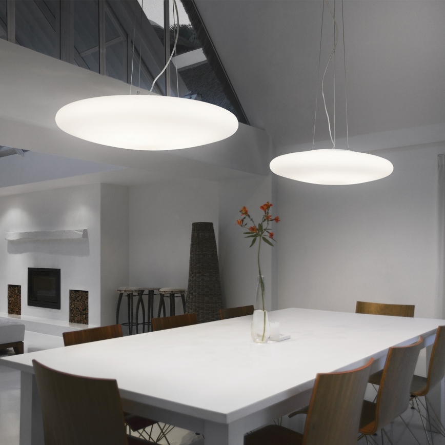 Ideal Lux - Lustre suspenso em cabo SMARTIES 3xE27/42W/230V 50 cm branco
