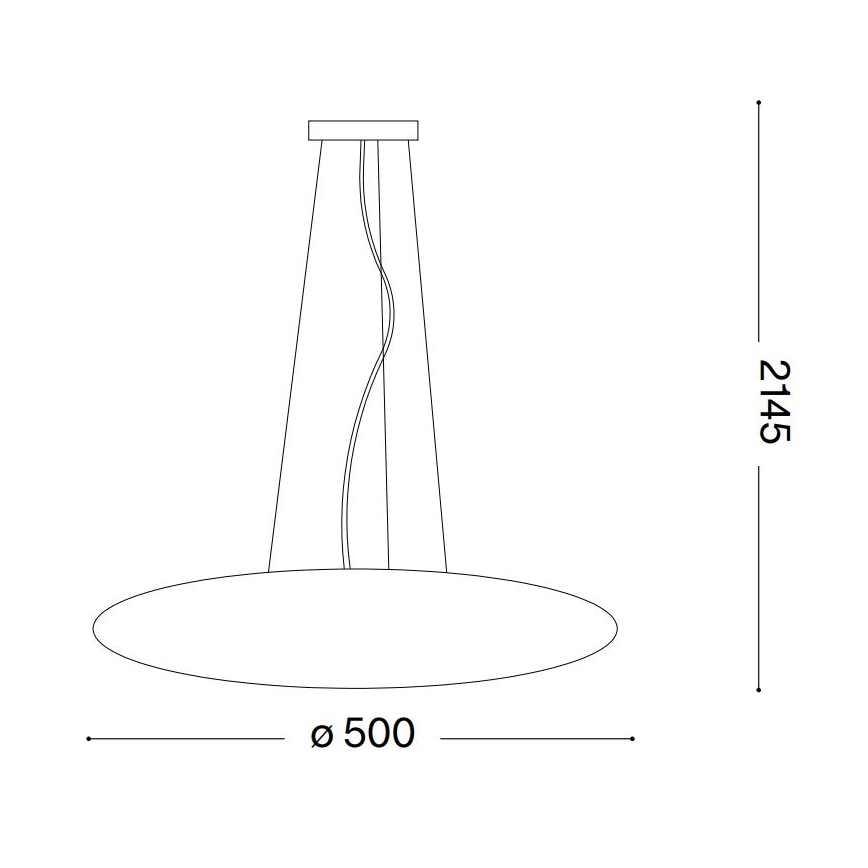 Ideal Lux - Lustre suspenso em cabo SMARTIES 3xE27/42W/230V 50 cm branco