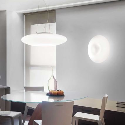 Ideal Lux - Lustre suspenso GLORY 3xE27/60W/230V Ø 50 cm branco