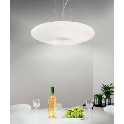 Ideal Lux - Lustre suspenso GLORY 3xE27/60W/230V Ø 50 cm branco