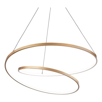 Ideal Lux - Lustre suspenso LED dimerizável em cabo OZ LED/48W/230V, diâmetro 60 cm, CRI 90, acabamento dourado