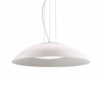 Ideal Lux - Lustre suspenso por cabo 3xE27/60W/230V, diâmetro 64 cm, branco