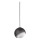 Ideal Lux - Lustre suspenso por cabo BLOOM 1xE27/42W/230V Ø 17 cm preto