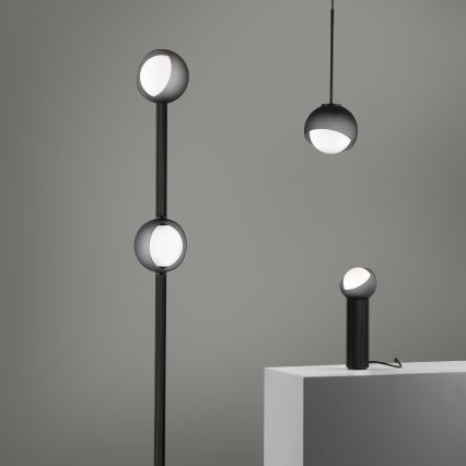 Ideal Lux - Lustre suspenso por cabo BLOOM 1xE27/42W/230V Ø 17 cm preto