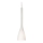 Ideal Lux - Lustre suspenso por cabo FLUT 1xE14/40W/230V diâmetro 10,5 cm branco