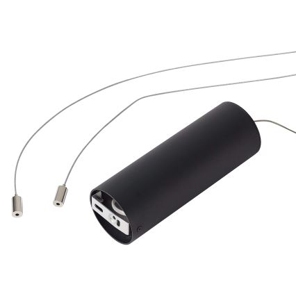 Ideal Lux - Lustre LED suspenso por cabo GEMINI LED/36W/230V 2700K Ø 42,5 cm CRI 90 preto