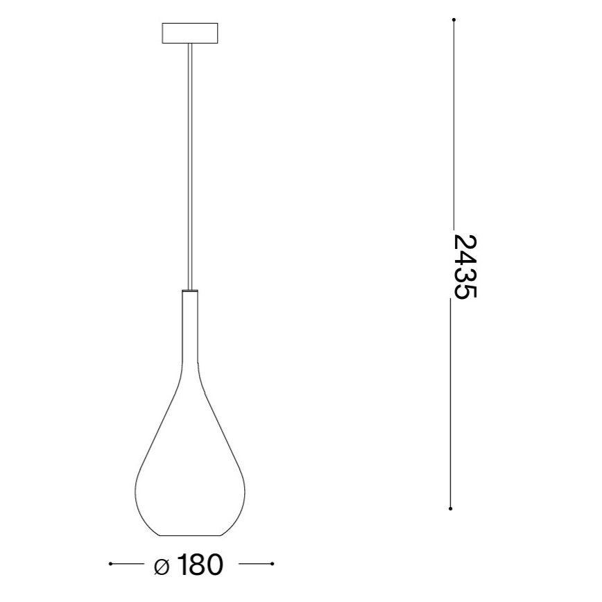 Ideal Lux - Lustre suspenso por cabo KALIQUE 1xE27/42W/230V diâmetro 18 cm cobre fumê