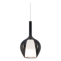 Ideal Lux - Lustre suspenso por cabo KALIQUE 1xE27/42W/230V Ø 18 cm, preto fumê