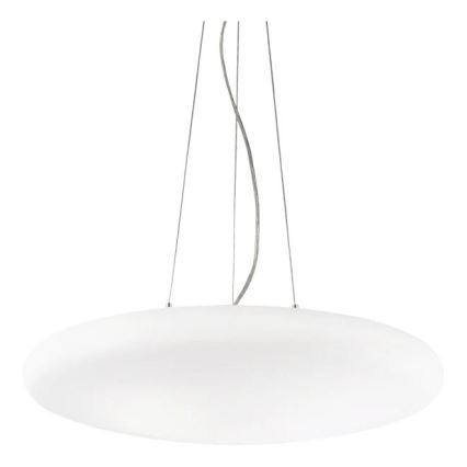Ideal Lux - Lustre suspenso por cabo SMARTIES 3xE27/42W/230V Ø 42,5 cm branco