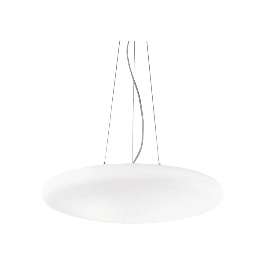 Ideal Lux - Lustre suspenso por cabo SMARTIES 3xE27/42W/230V Ø 42,5 cm branco