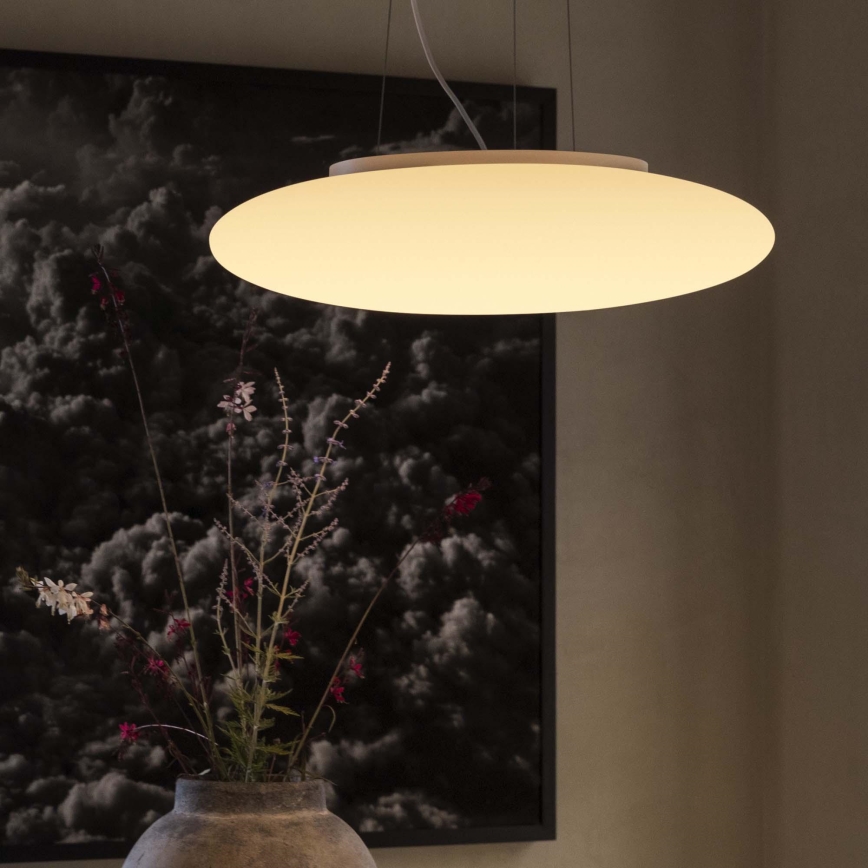 Ideal Lux - Lustre suspenso por cabo SMARTIES 3xE27/42W/230V Ø 42,5 cm branco