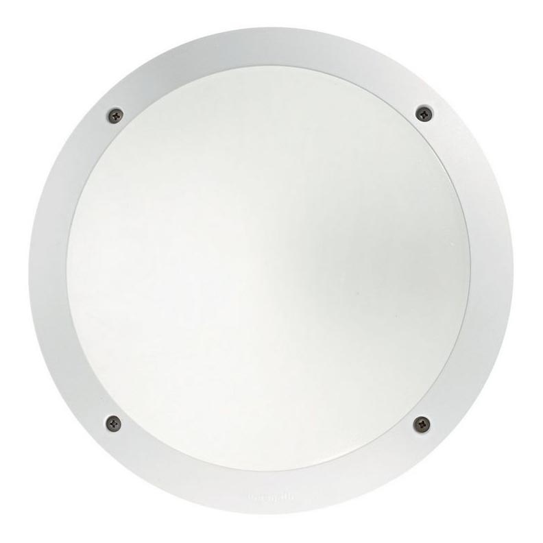 Ideal Lux - Luz de teto de exterior 1xE27/23W/230V branco IP66