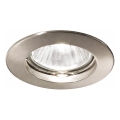 Ideal Lux - Luz embutida 1xGU10/28W/230V níquel