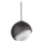 Ideal Lux - Pendente em cabo BLOOM 1xE27/42W/230V Ø 30 cm preto