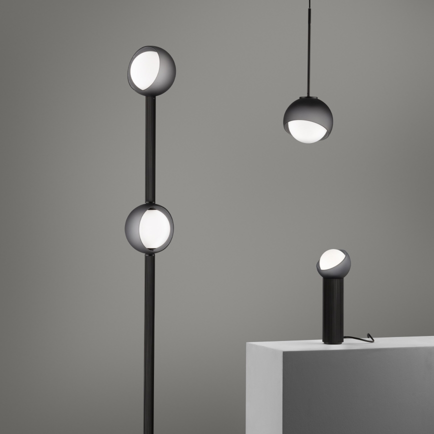 Ideal Lux - Pendente em cabo BLOOM 1xE27/42W/230V Ø 30 cm preto