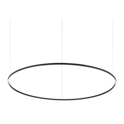 Ideal Lux - Lustre LED suspenso por cabo ORACLE SLIM LED/83W/230V 4000K IRC 90 diâmetro 150 cm preto