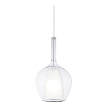 Ideal Lux - Pendente KALIQUE com cabo 1xE27/42W/230V Ø 18 cm vidro transparente