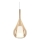 Ideal Lux - Pendente KALIQUE suspenso por cabo, 1×E27 (máx. 42 W), 230 V, Ø 18 cm, bege fumado