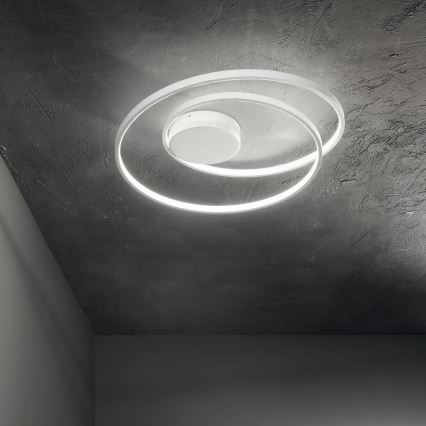 Ideal Lux - Luminária de teto LED dimerizável OZ LED/48W/230V diâmetro 60 cm CRI 90 branca