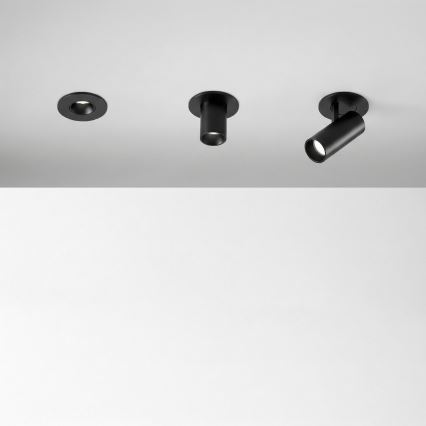Ideal Lux - Foco de embutir LED NOVA, 6W/230V, 3000K, CRI 90, Ø 6,8 cm, preto