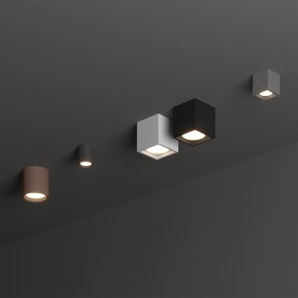Ideal Lux - Spot de exterior TECHO 1xGU10/20W/230V 15x15 cm IP54 branco