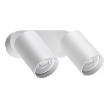 Ideal Lux - Spot de parede LED DYNAMITE 2xGU10/7W/230V CRI 90 branco