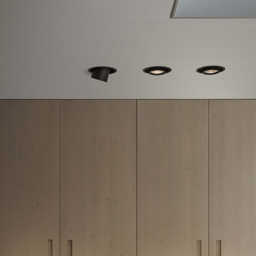 Ideal Lux - Spot de embutir LED NOVA LED/12W/230V 4000K IRC 90 Ø 10 cm preto