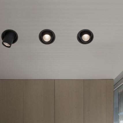 Ideal Lux - Spot de embutir LED NOVA LED/30W/230V 4000K CRI 90 Ø 15,4 cm preto