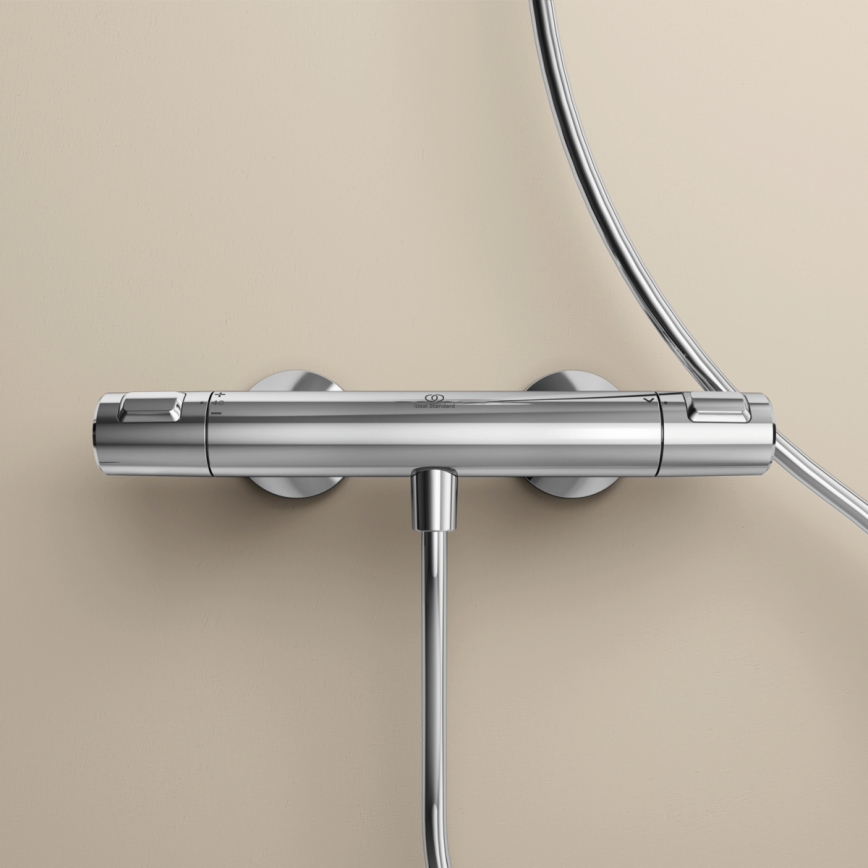 Ideal Standard A7201AA - Misturador termostático de duche CERATHERM T25, cromado brilhante