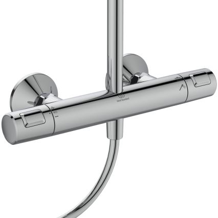 Ideal Standard A7208AA - Conjunto de duche com misturador termostático CERATHERM T25, cromado brilhante