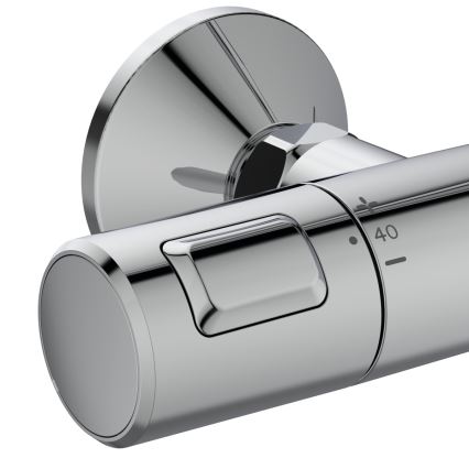 Ideal Standard A7208AA - Conjunto de duche com misturador termostático CERATHERM T25, cromado brilhante