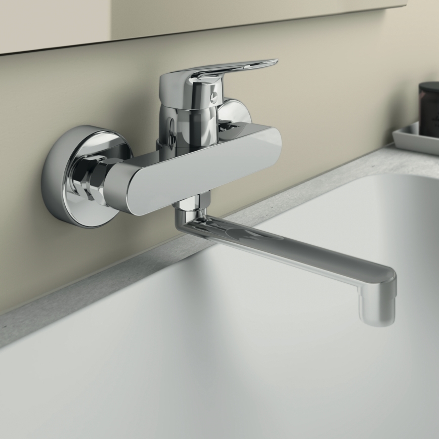 Ideal Standard B1717AA - Misturador de cozinha CERAFLEX cromado brilhante