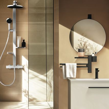 Ideal Standard BD583SI - Conjunto de duche com misturador termostático CERATHERM ALU+ em cromo mate