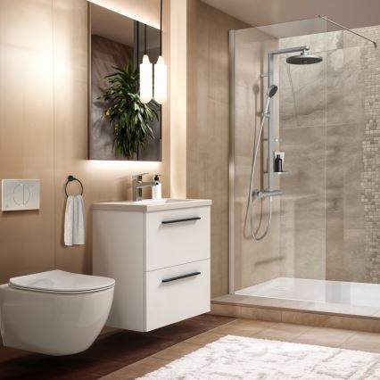 Ideal Standard BD583SI - Conjunto de duche com misturador termostático CERATHERM ALU+ em cromo mate