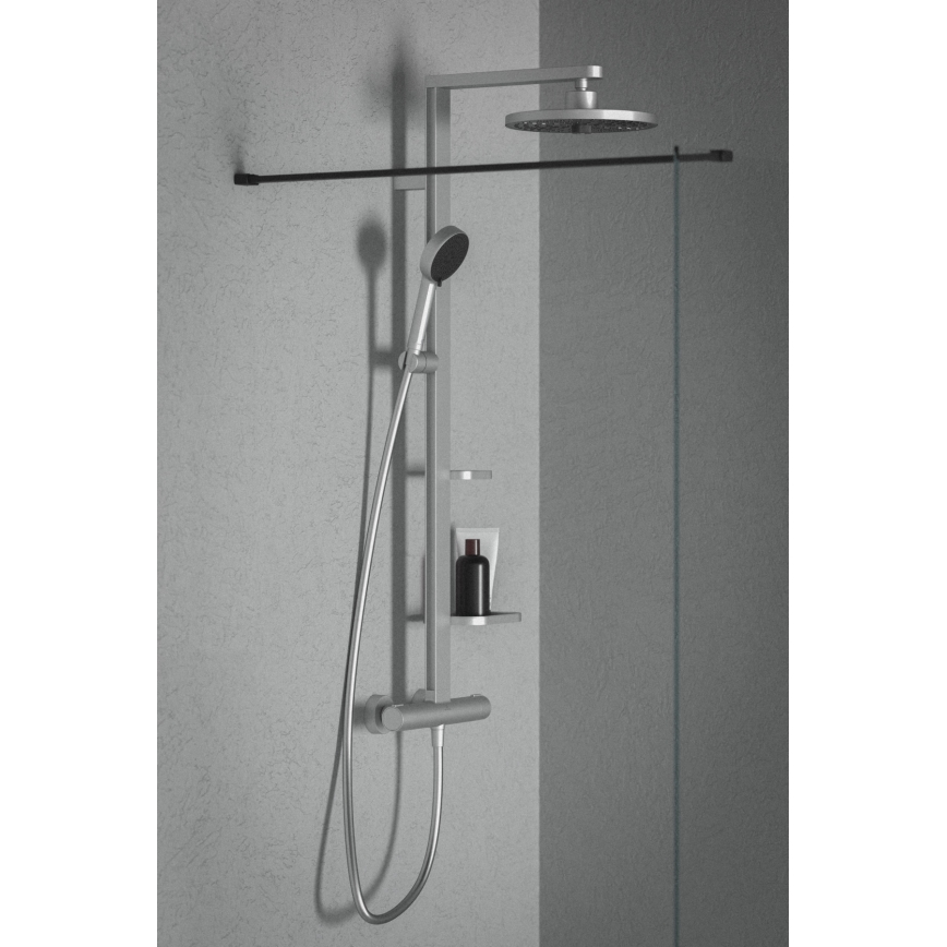 Ideal Standard BD583SI - Conjunto de duche com misturador termostático CERATHERM ALU+ prateado