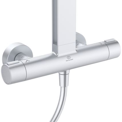 Ideal Standard BD583SI - Conjunto de duche com misturador termostático CERATHERM ALU+ prateado
