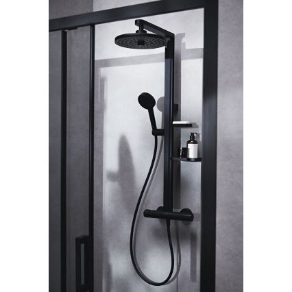 Ideal Standard BD583XG - Conjunto de duche com misturador CERATHERM ALU+ em preto fosco