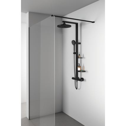 Ideal Standard BD583XG - Conjunto de duche com misturador CERATHERM ALU+ em preto fosco
