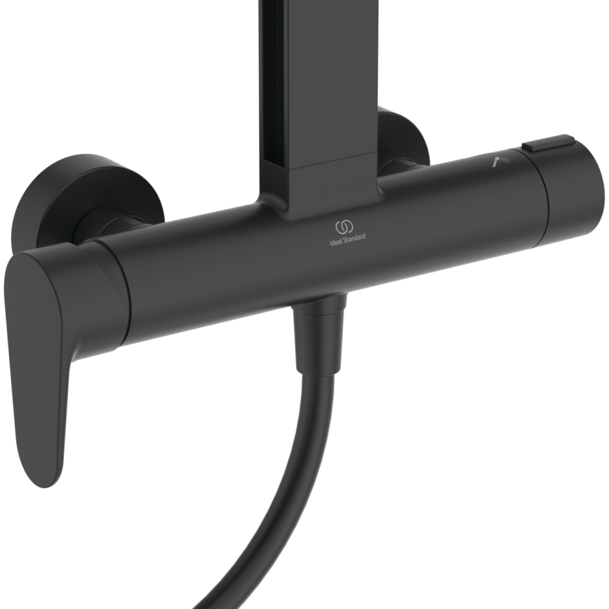 Ideal Standard BD584XG - Conjunto de duche com misturador CERAFLOW ALU+ preto mate