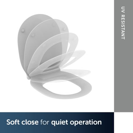 Ideal Standard E036601 - Assento sanitário SoftClose CONNECT AIR branco