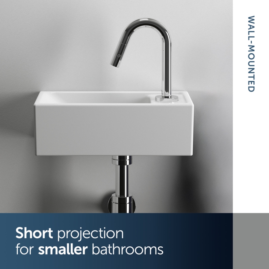 Ideal Standard E211201 - Lavatório suspenso I.LIFE S 37x21 cm cerâmica/branco