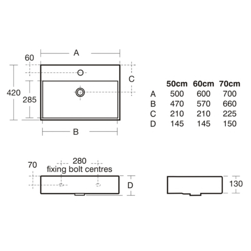 Ideal Standard K077701 - Lavatório suspenso STRADA 50x42 cm cerâmica/branco